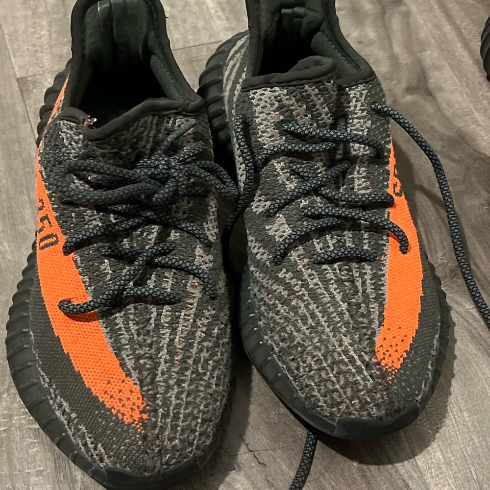 Yeezy Athletic Shoes - Black and Orange